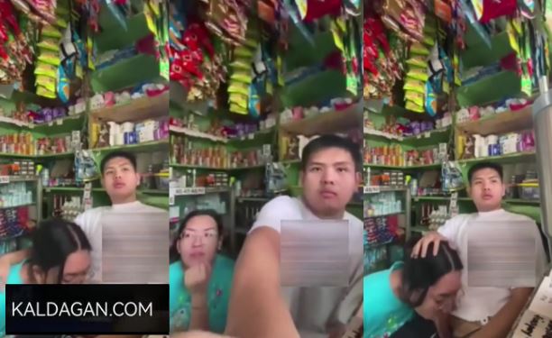 Chupaan habang nagbabantay ng tindahan